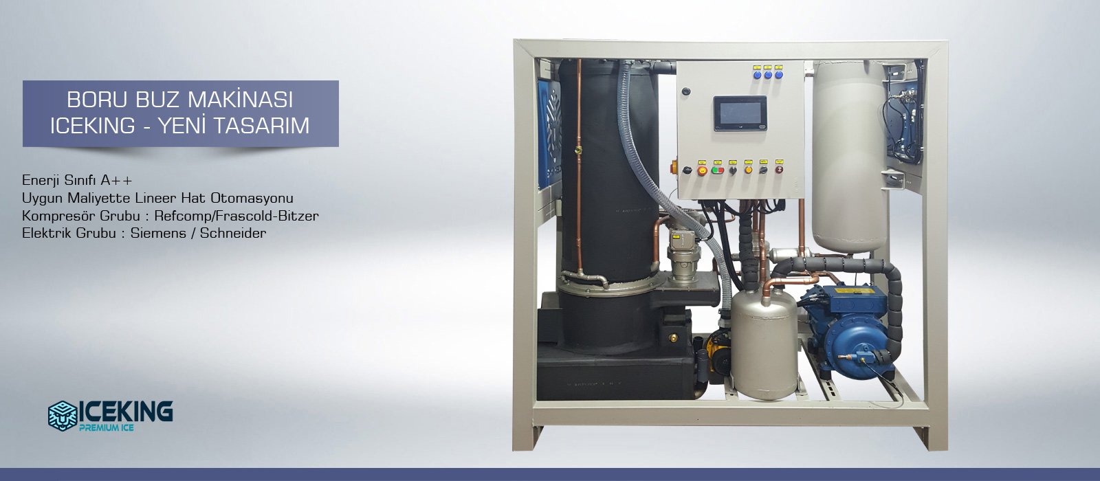 BORU BUZ MAKİNASI ICEKING - YENİ TASARIM